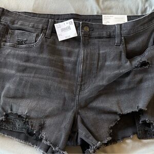 American Eagle Outfitters Women's Charcoal Jean Shorts